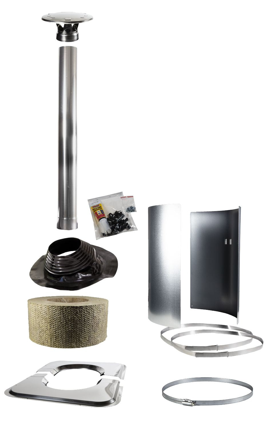 Steel Chimney tilted accessory kit, Steel