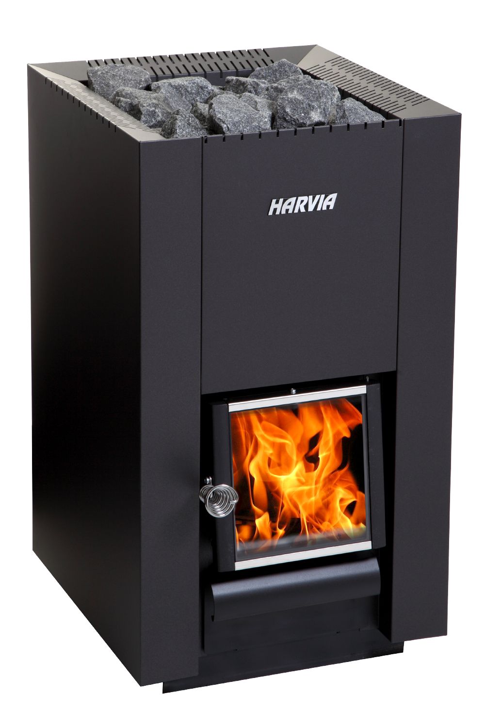 Wood burning heater Harvia Linear 18 compact black
