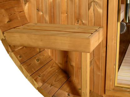 Evander Outdoor Traditional 4-6 Person Barrel Sauna