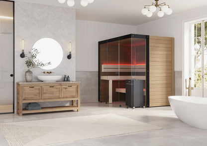 Block Indoor Traditional 5-6 Person Cabin Sauna