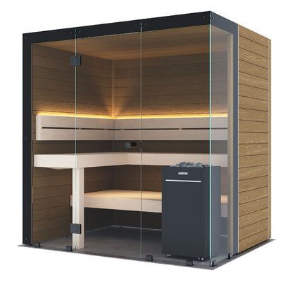 Block Indoor Traditional 2-3 Person Cabin Sauna