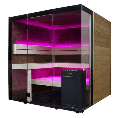 Block Indoor Traditional 5-6 Person Cabin Sauna