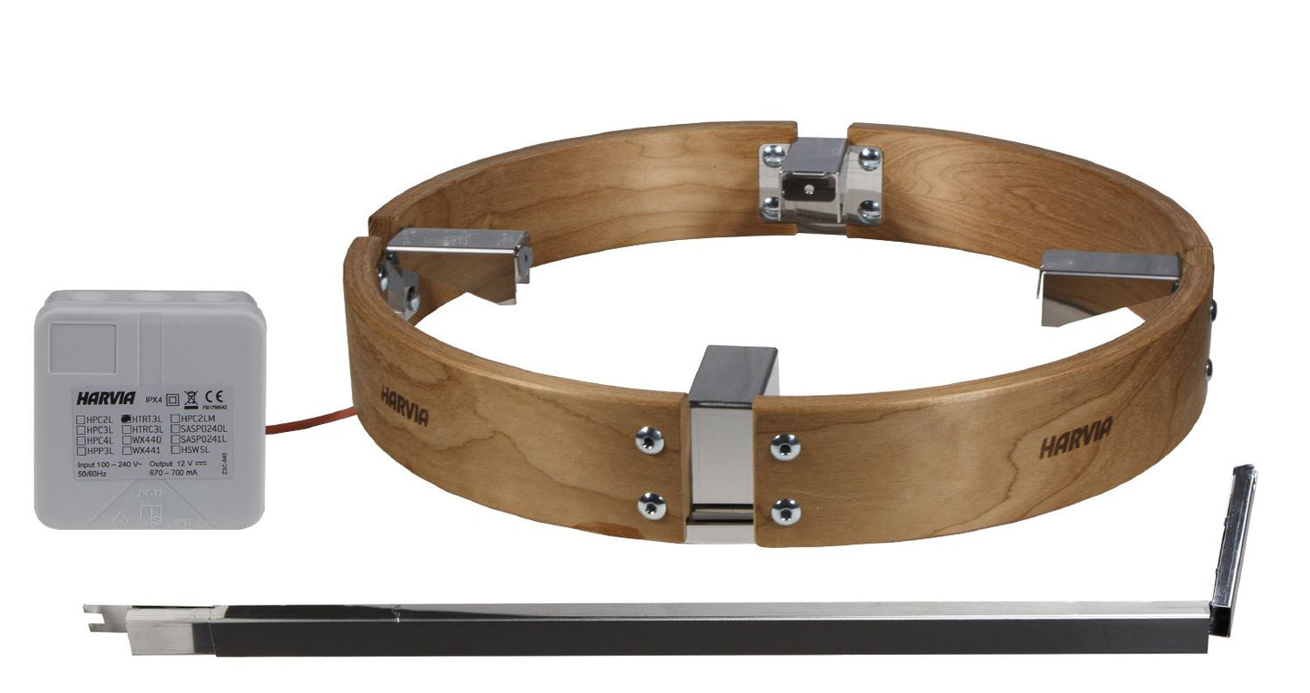 Safety railing Harvia illuminated for Cilindro 7-9 kW heaters heat-treated birch