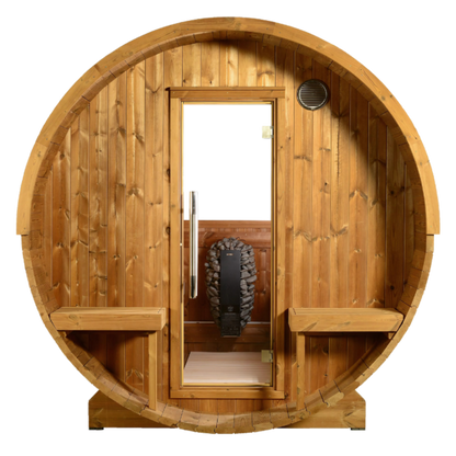 Evander Outdoor Traditional 4-6 Person Barrel Sauna
