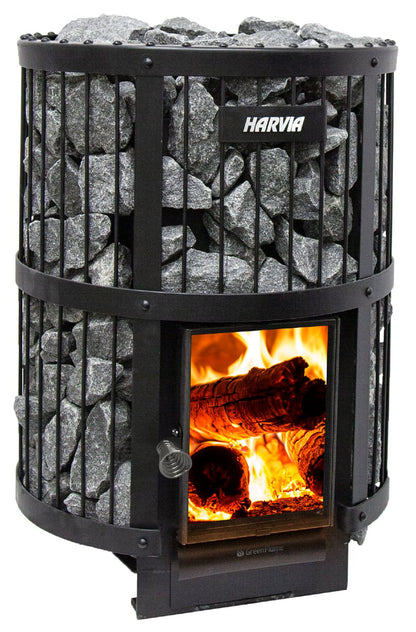 Wood burning heater Harvia Legend 240 GreenFlame black