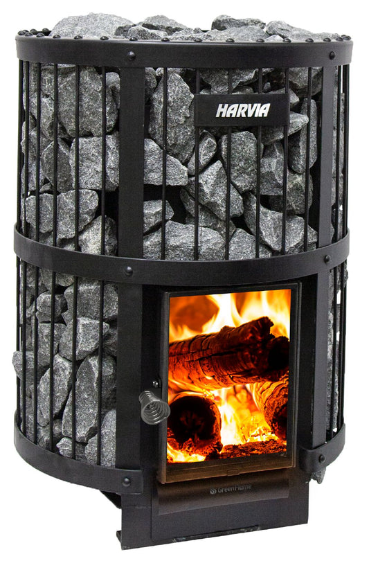Wood burning heater Harvia Legend 240 GreenFlame black