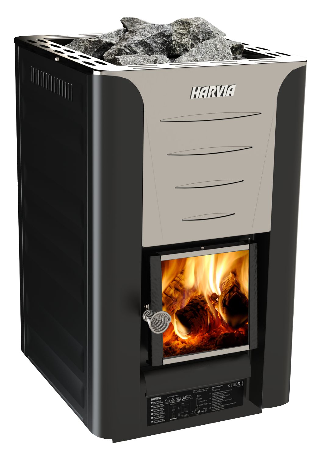 Wood burning heater Harvia Pro 20 black