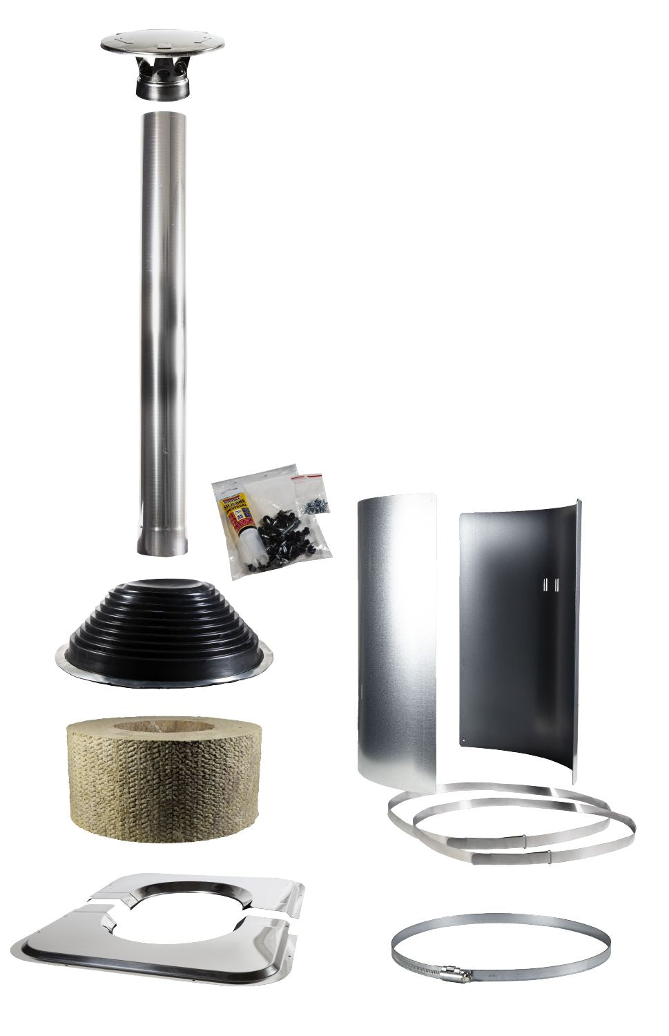 Steel Chimney symmetric accessory kit, Steel