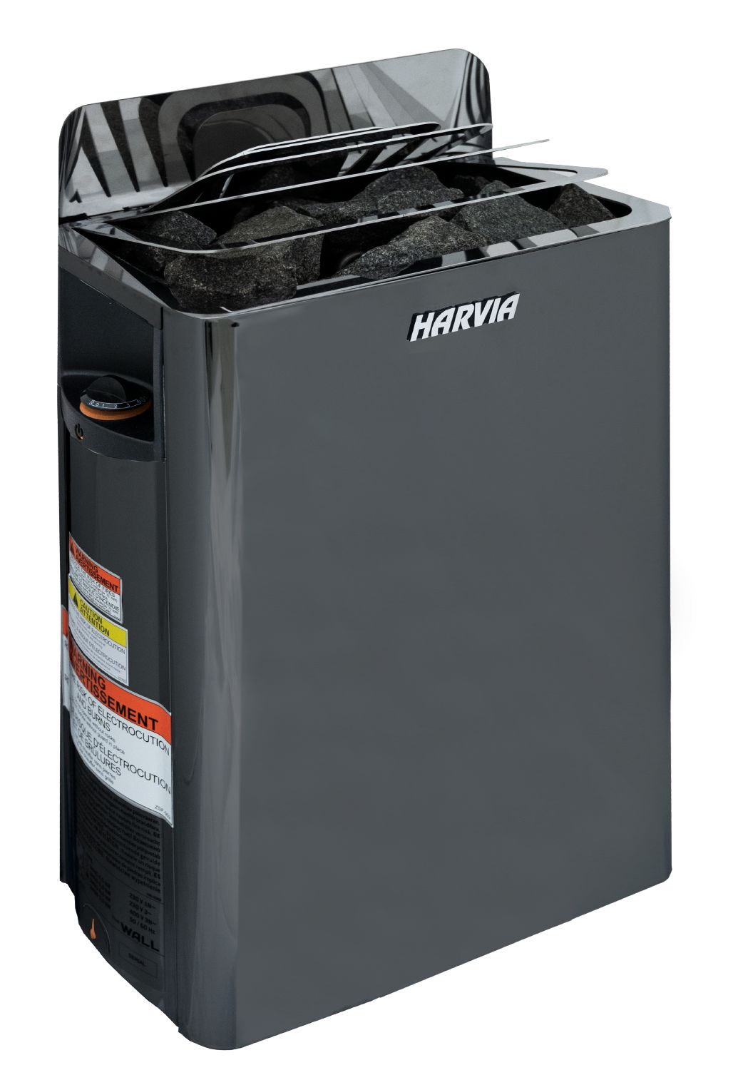 Electric heater Harvia The Wall SW80 8,0 kW 240V 1ph BlackSteel