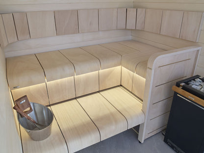 Pre-wired Electric heater Harvia Virta HL90E 9,0 kW 240VAC black