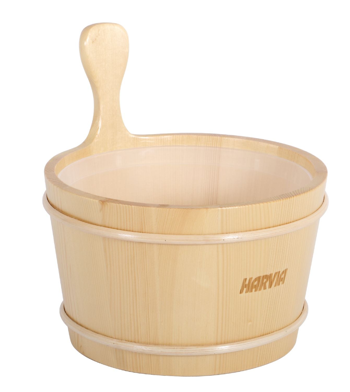 Sauna accessory Harvia bucket 4 l wooden with plastic inner container