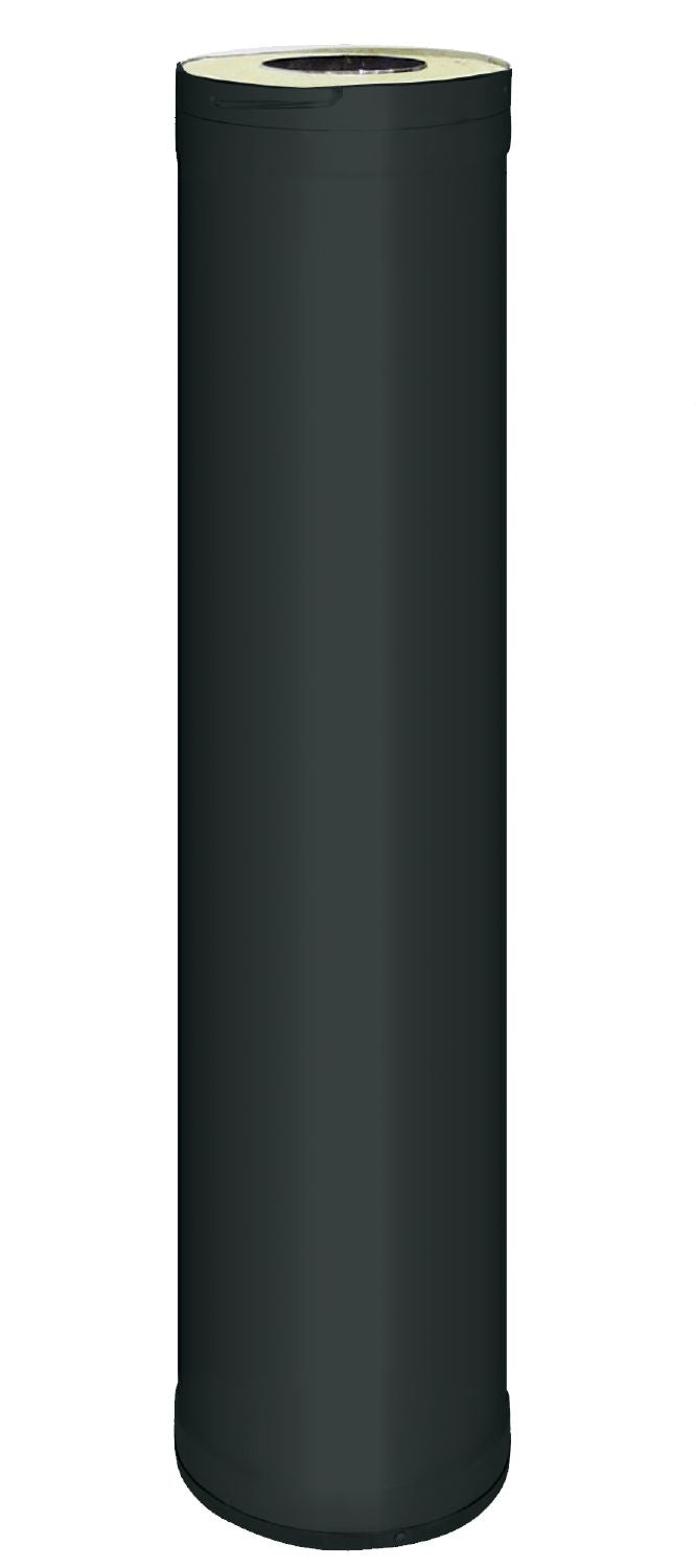 Steel chimney extension Harvia 1000 mm black