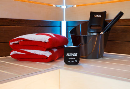 Water-resistant sauna speaker Harvia black