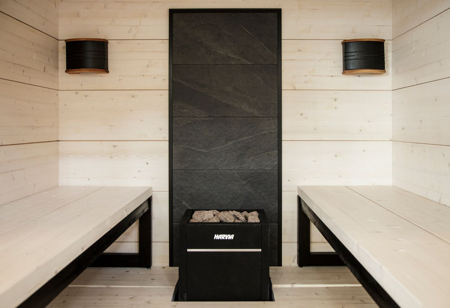 Harvia Stone Wall 2123 x 634 mm black frames