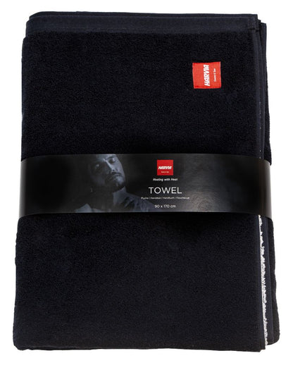 Towel Harvia #healingwithheat 90 x 170 cm black