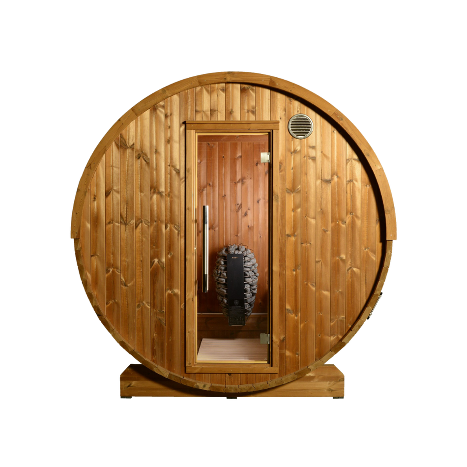 Kuuma Outdoor Traditional 4 Person Barrel Sauna