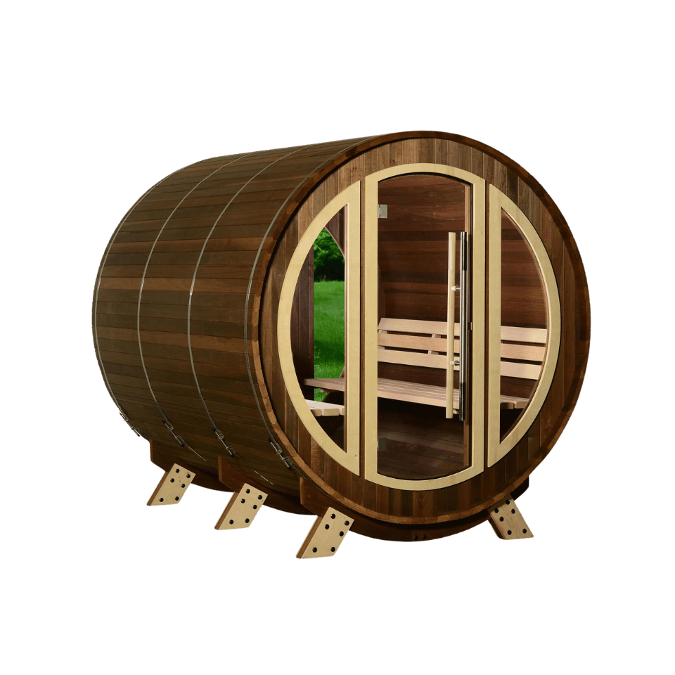 Phoenix Outdoor Traditional 6 Person Barrel Sauna