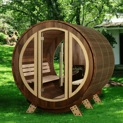 Phoenix Outdoor Traditional 6 Person Barrel Sauna