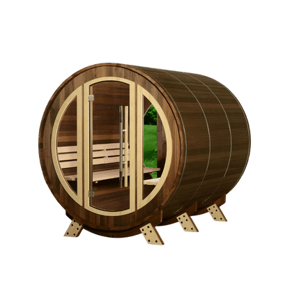 Phoenix Outdoor Traditional 6 Person Barrel Sauna