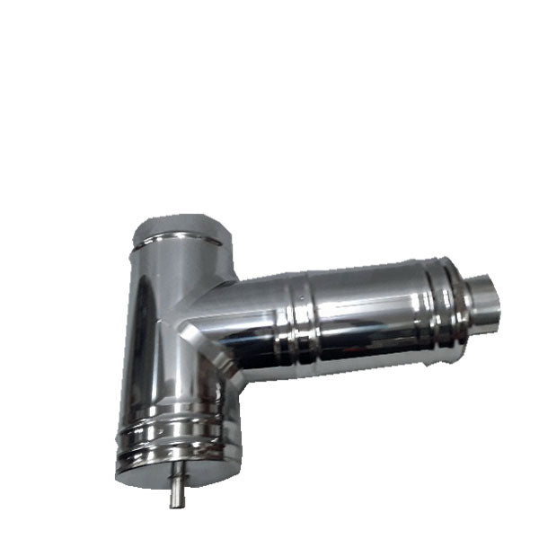 WELLNESS Extended Stainless "T" for Insulated Chimney