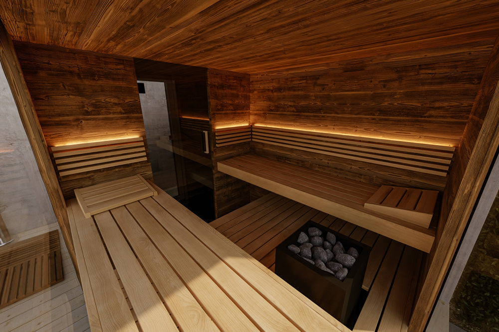 Ombra Outdoor Traditional 4 Person Cabin Sauna